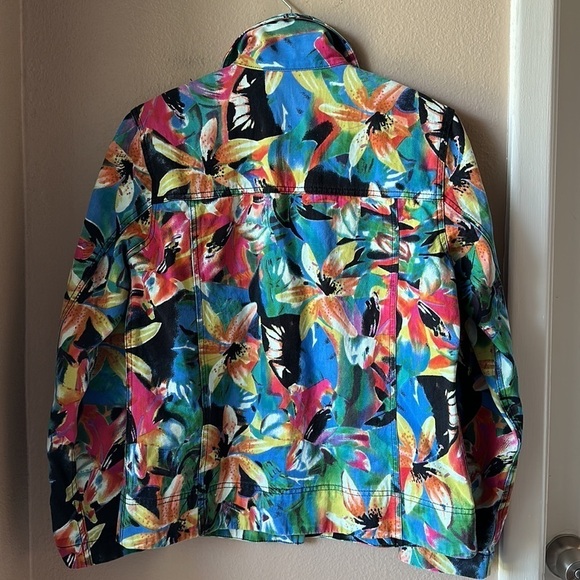 ADDITIONS BY CHICO’S Floral Jean Jacket - Picture 7 of 7